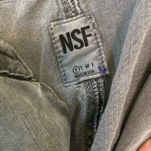 NSF / washed grey denim miche Mechanic long sleeve Jumpsuit XS - Picture 5 of 5